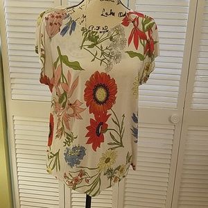 Philosophy petit large top tee floral print